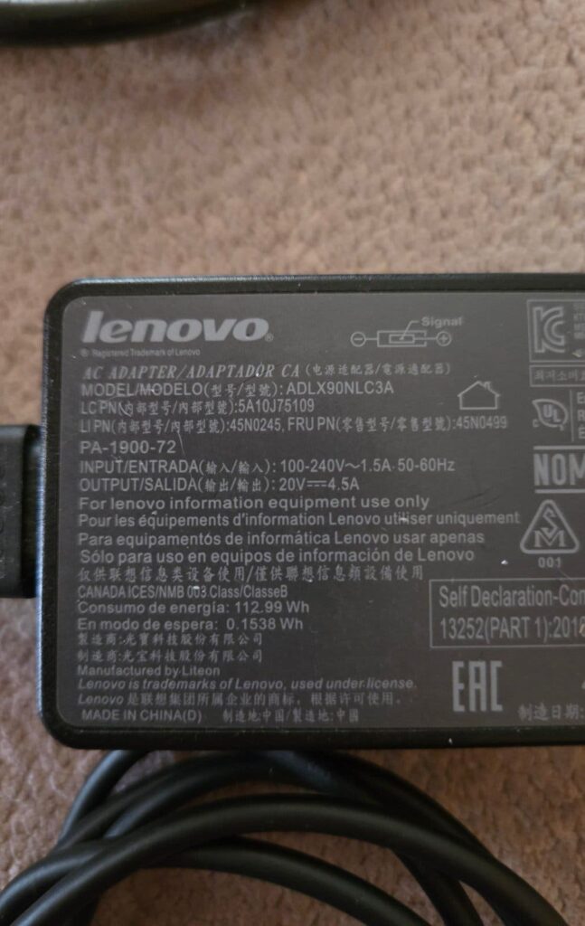 Lenovo ADLX90NLC3A 90W AC-adapter (oplader) Square Tip