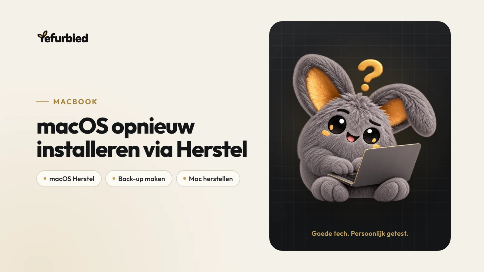 macOS opnieuw installeren via macOS Herstel