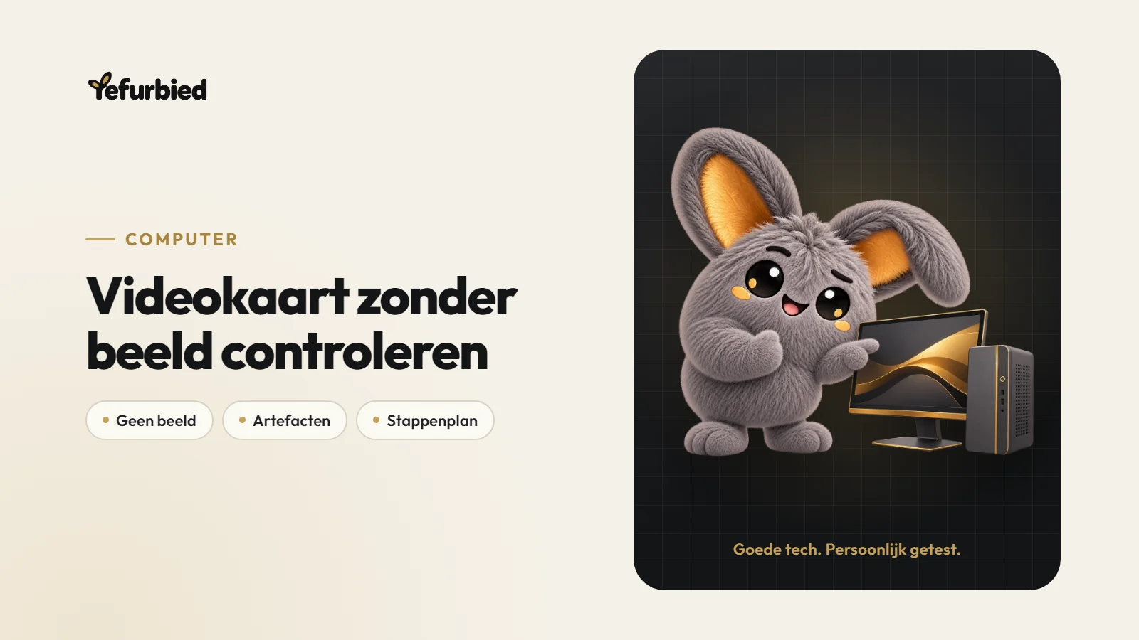 Videokaart geeft geen beeld: stappenplan
